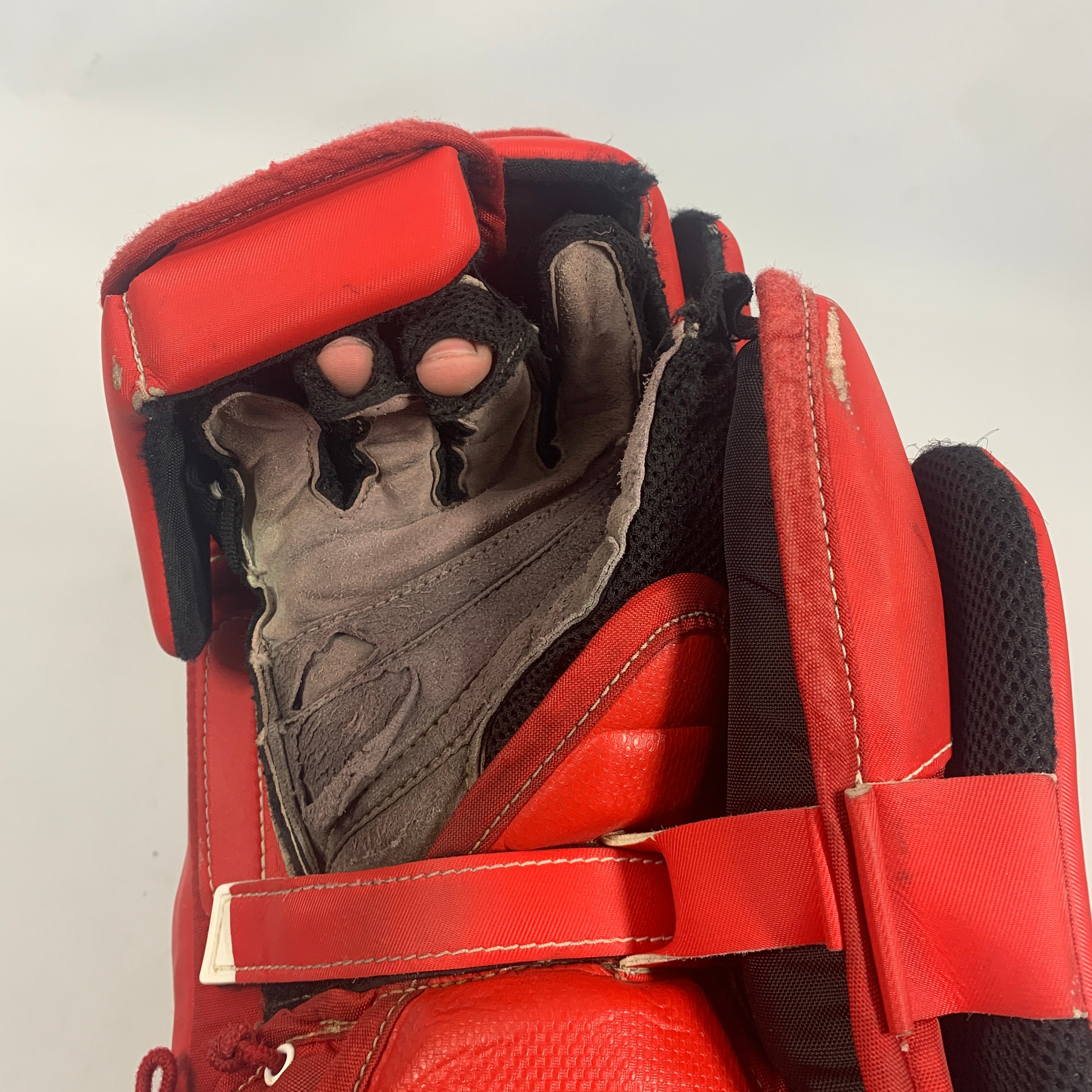 CCM AXIS - Bloqueur de gardien de but Pro Stock d'occasion (rouge)